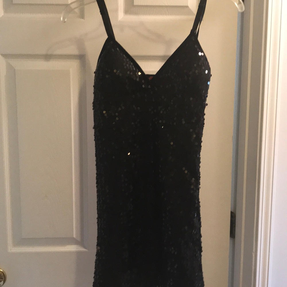 Black sequin dress